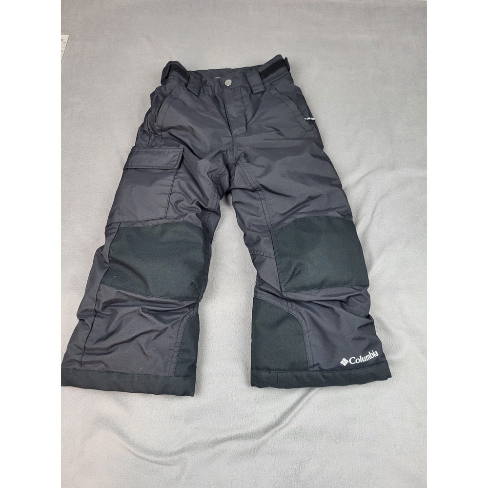 Columbia Omni Heat Snow Pants Boys XXS‎ Black Thick Warm Bugaloo Foil Lined Ski